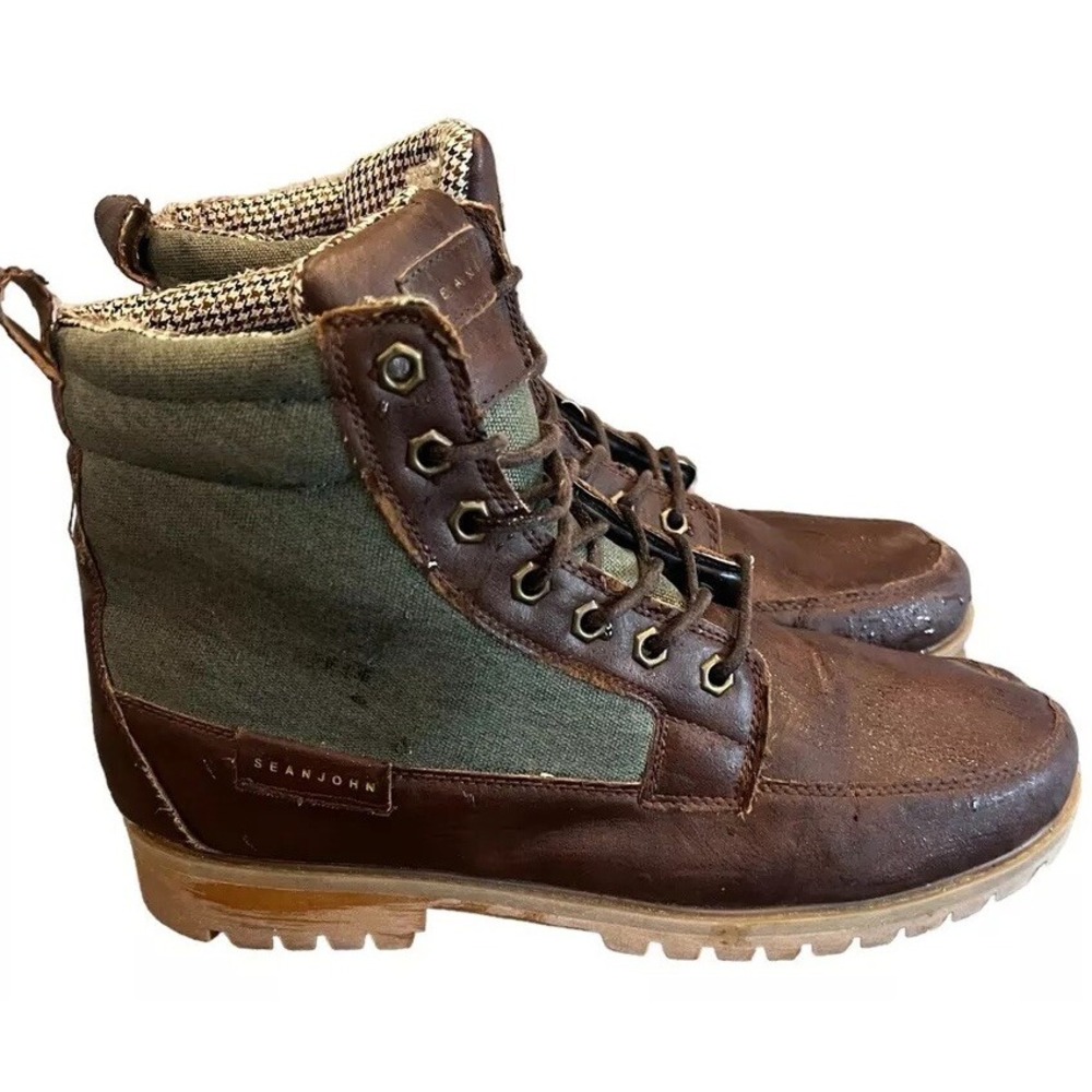 Sean John Kingswood Size‎ 13  Mens Boots Brown & Olive